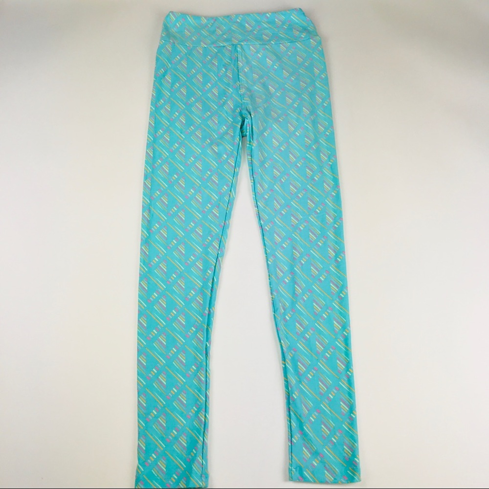 NWT LuLaRoe Leggings OS Turquoise